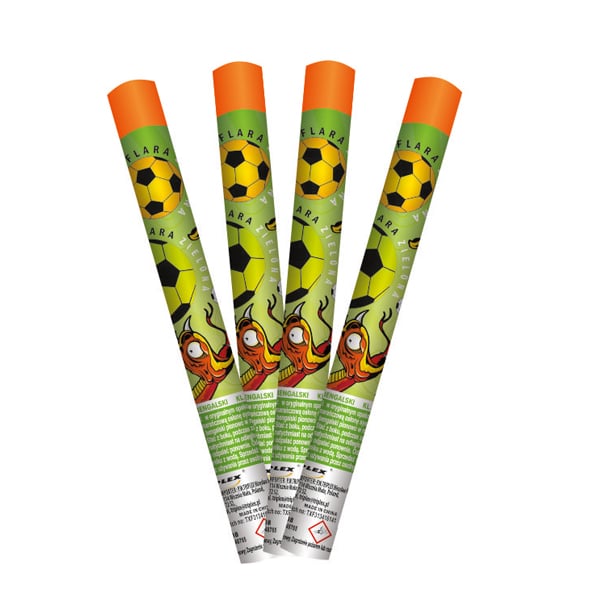 Faclă fotbal verde 1buc