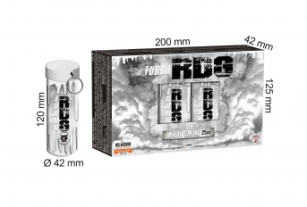 Torță fumigenă turbo cu siguranță de rupere albă
