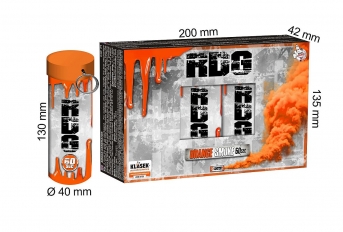 Torță fumigenă cu siguranță de rupere portocalie