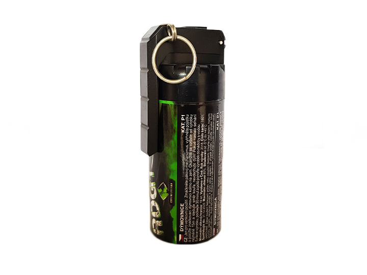Grenadă de mână cu fum verde cu detonator de părghie