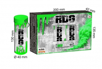 Torță fumigenă cu siguranță de rupere verde
