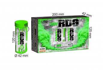Torță fumigenă turbo cu siguranță de rupere verde