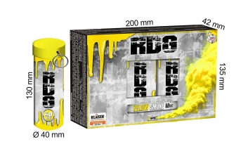 Torță fumigenă cu siguranță de rupere galbenă