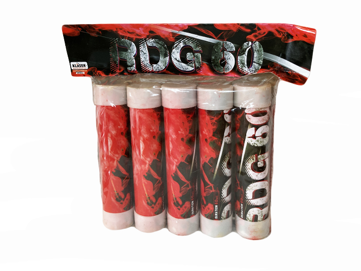 Torță fumigenă cu aprindere roșu 5buc
