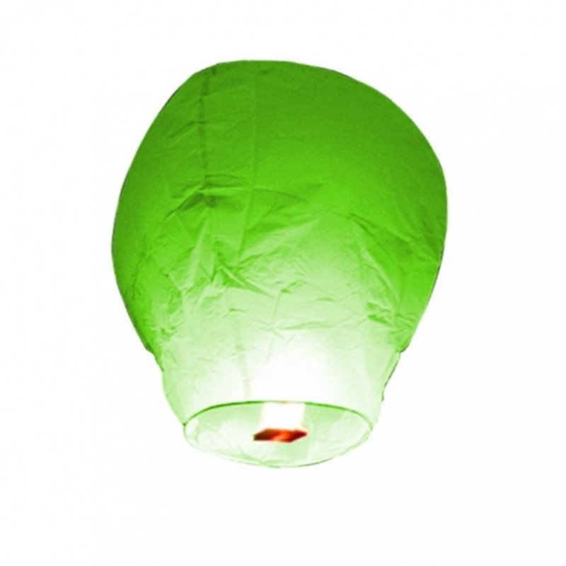 Lampionul fericirii  zburător  - verde